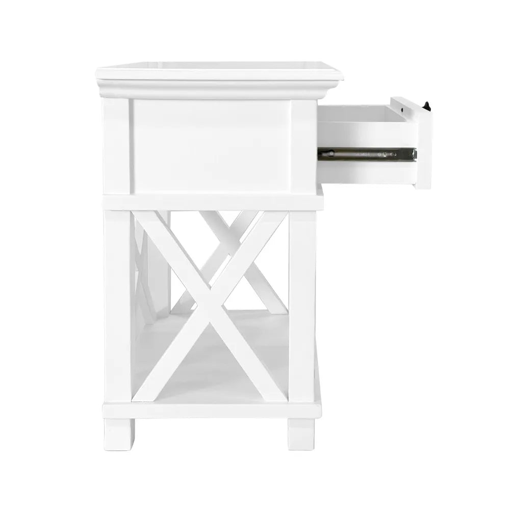 WEST BEACH BEDSIDE TABLE WHITE