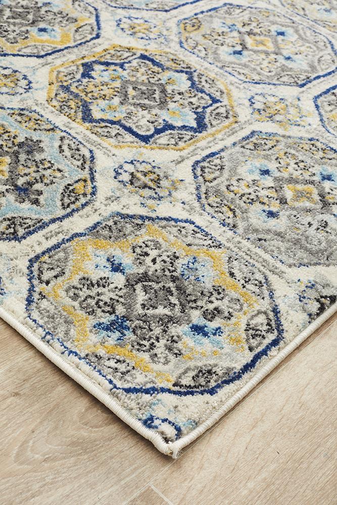 Babylon 204 Blue  Runner Rug