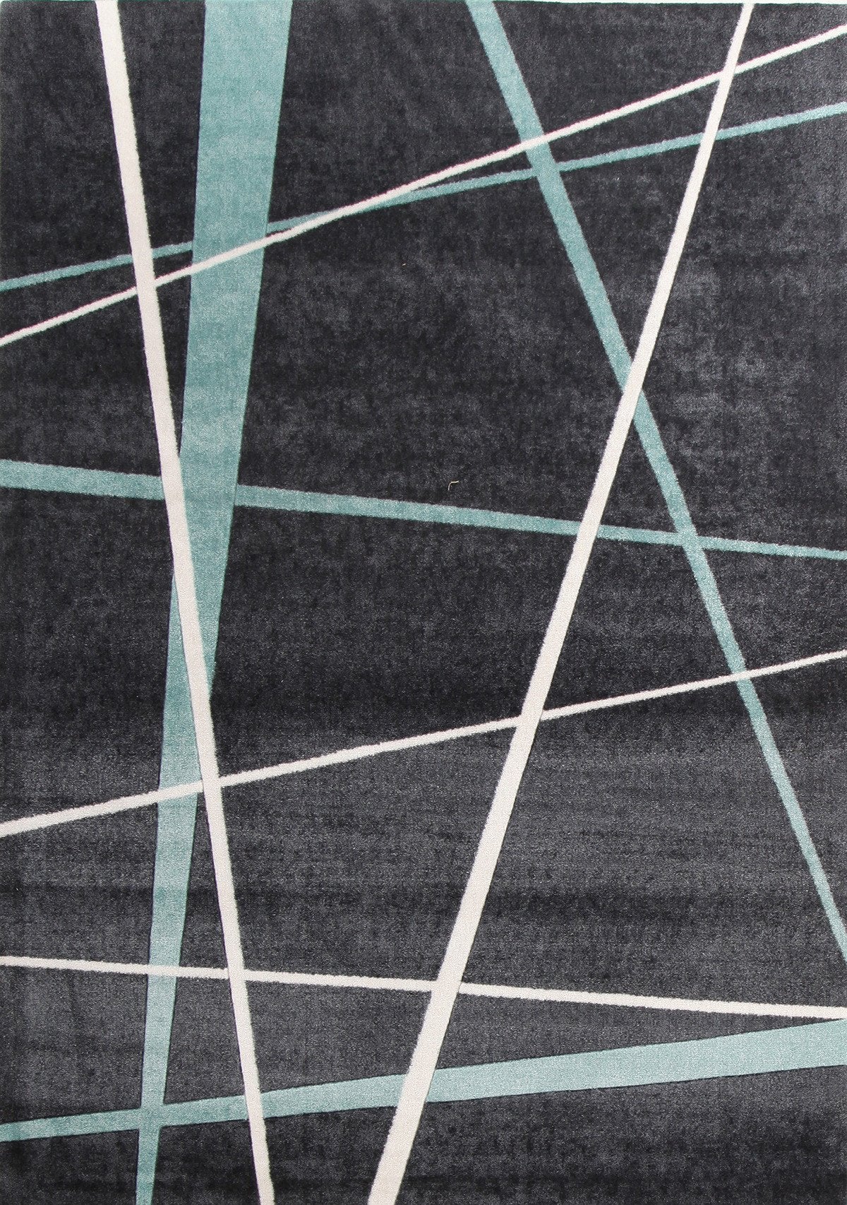 City Modern Lines Rug Blue