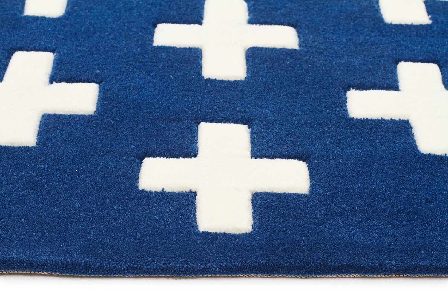 Nordic Crosses Rug Navy