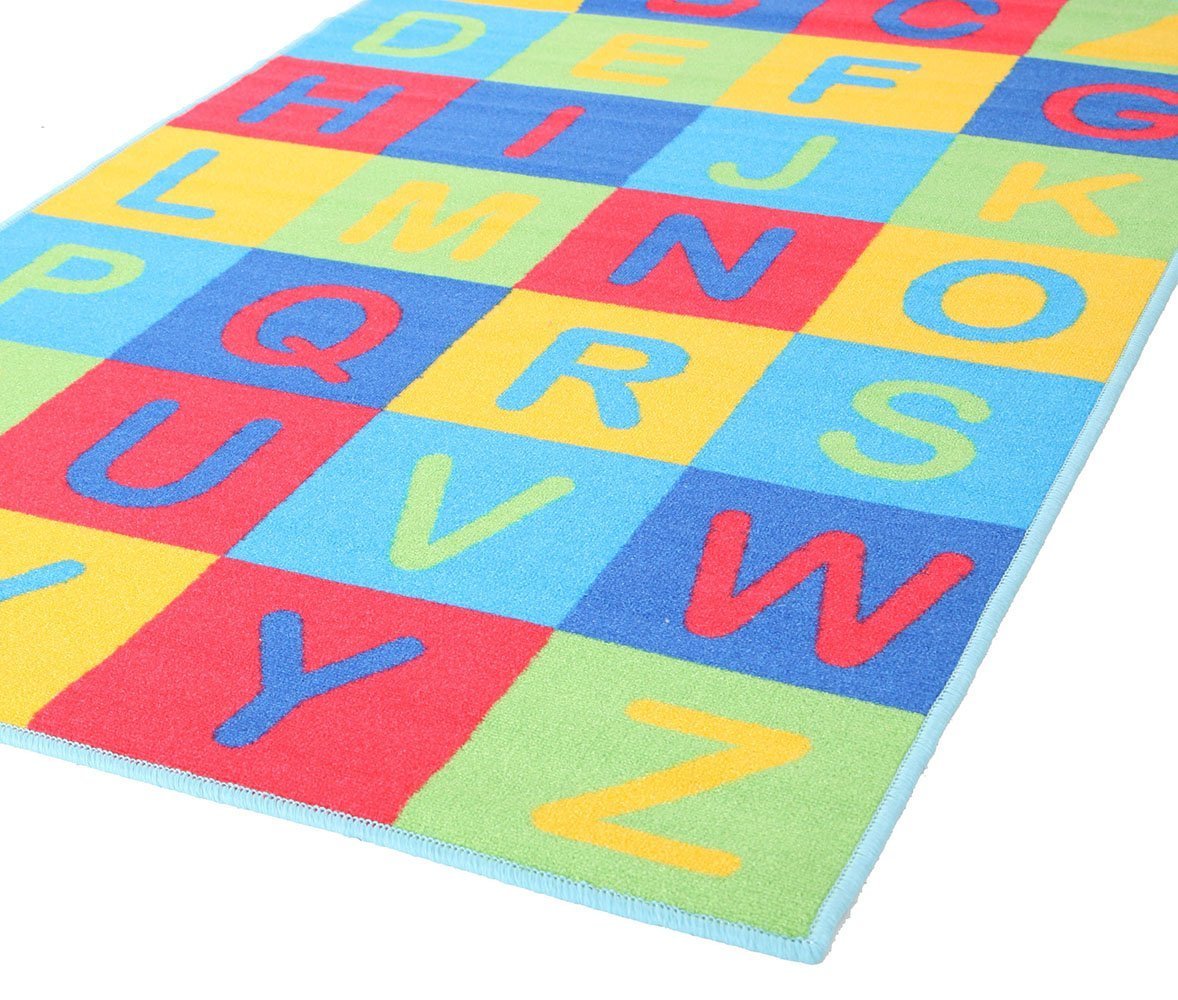 Kids Non Slip Alphabet Rug Primary