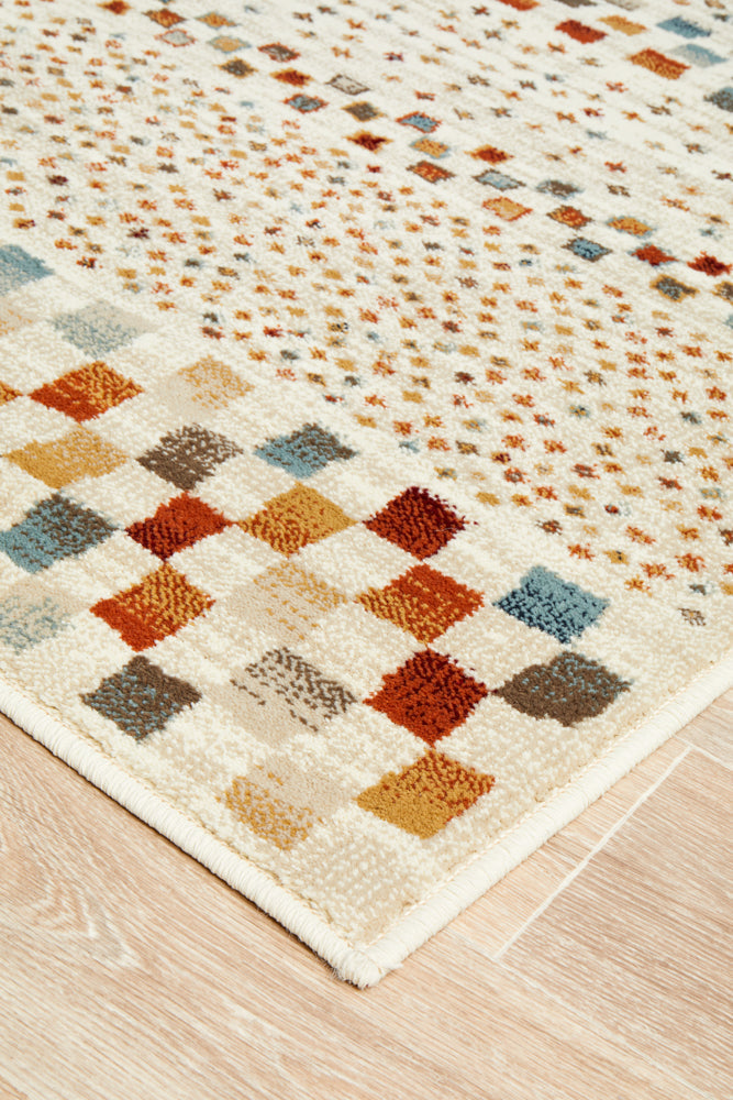 Oxford Squares Bone Rug