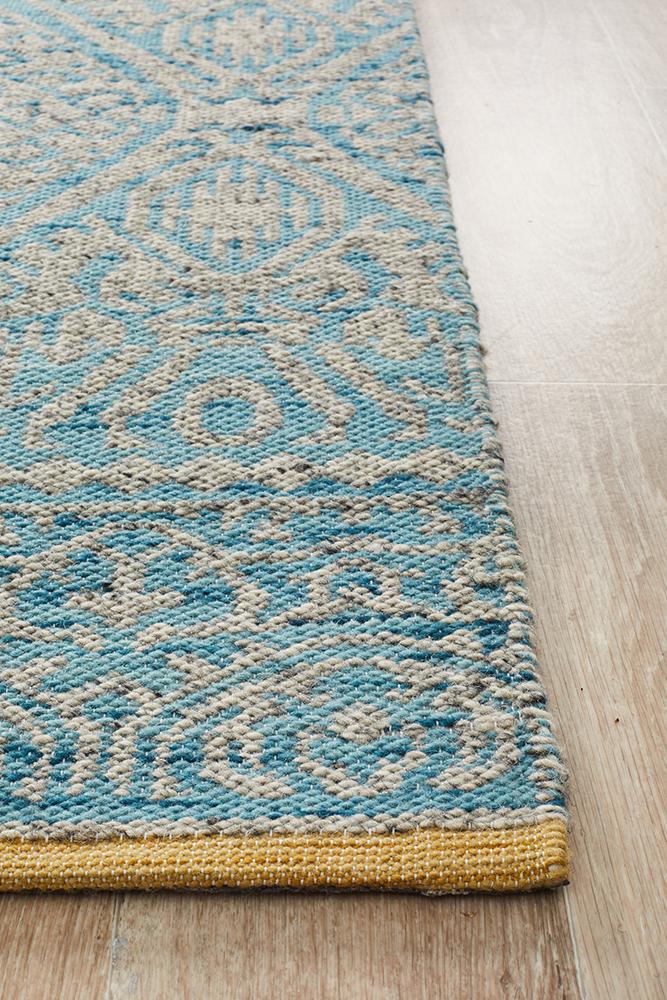 Relic Hunter Blue Grey Rug