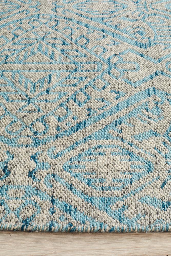 Relic Hunter Blue Grey Rug