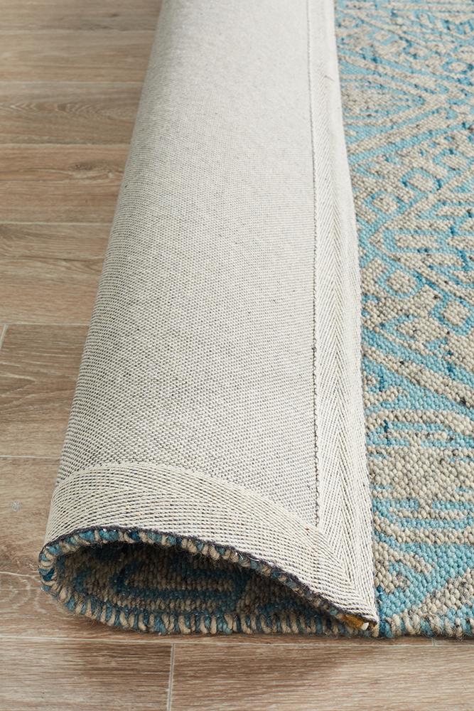 Relic Hunter Blue Grey Rug