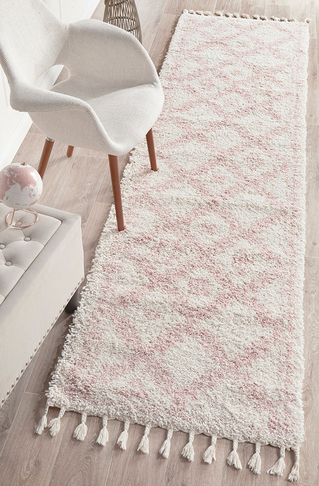 Saffron 33 Pink Runner Rug