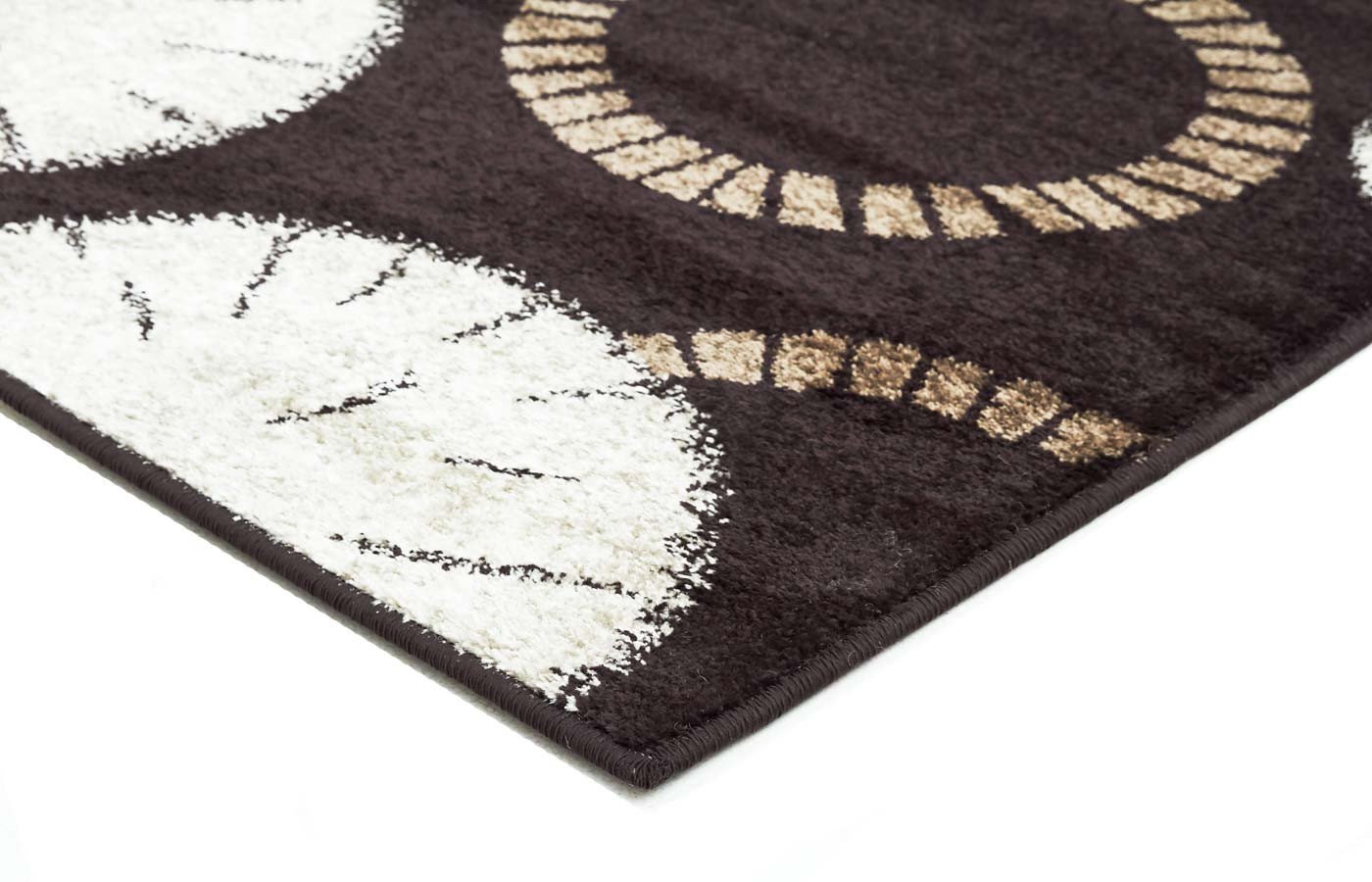 Swift Funky Orbit Rug Brown, Beige