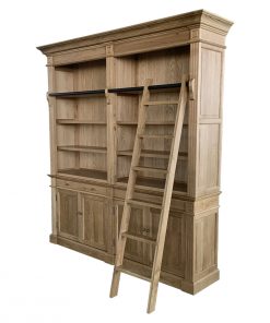 French Library Two-Bay Bookcase